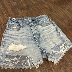 Distressed Denim Women Shorts